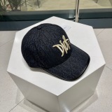Dior New Classic Embroidered Logo Baseball Hat Unisex Versatile Duck Tongue Hat