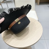 Dior New Fashion Bow Top Hat Straw Hat