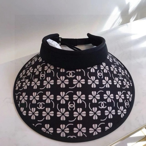 Chanel New Fashion Empty Top Hat Versatile Sunscreen Hat
