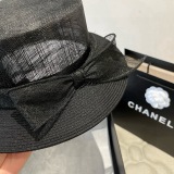 Chanel New Fashion Hemp Top Hat 57 CM