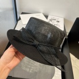 Chanel New Fashion Hemp Top Hat 57 CM