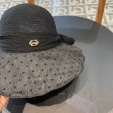 Prada Spring/Summer New Big Bow Sunshade Fisherman's Hat