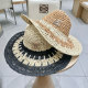 Chanel New Fashion Versatile Straw Hat Sunshade Hat Fisherman's Hat