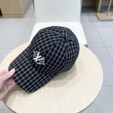 Louis Vuitton New Fashion Checkered Embroidered Logo Baseball Hat Versatile Duck Tongue Hat