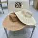 Louis Vuitton New Large Bbrimmed Hollow Grass Hat Sunscreen Beach Sunscreen Top Hat