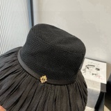Chanel New Fashion Elegant Lantern Hat Foldable Sunshade Hat 57 CM