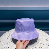 Prada New Classic Triangle Logo Fisherman's Hat Unisex Versatile Sunshade Hat