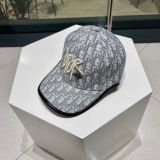 Dior New Classic Embroidered Logo Baseball Hat Unisex Versatile Duck Tongue Hat