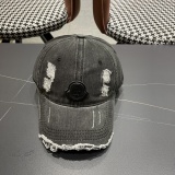 Moncler Fashion Retro Distressed Baseball Hat Couple's Versatile Duck Tongue Hat