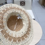Chanel New Fashion Versatile Straw Hat Sunshade Hat Fisherman's Hat