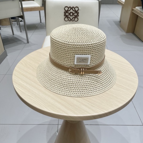 Prada New Fashion Bucket Straw Hat Hollow Top Hat 57 CM