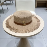 Dior New Fashion Bow Top Hat Straw Hat
