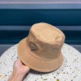 Prada New Classic Triangle Logo Fisherman's Hat Unisex Versatile Sunshade Hat
