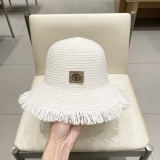 Gucci New Fashion Hairy Breathable Straw Hat Sunscreen Fisherman's Hat Sunscreen Hat