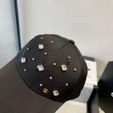 Chanel New Fashion Diamond Set Duck Tongue Hat Couple Versatile Baseball Hat