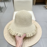 Gucci New Fashion Hairy Breathable Straw Hat Sunscreen Fisherman's Hat Sunscreen Hat