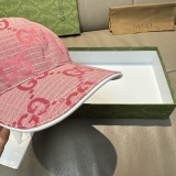Gucci New Fashion Versatile Duck Tongue Hat Couple Baseball Hat 56 CM