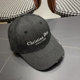 Dior Fashion Embroidered Logo Distressed Baseball Hat Couple's Versatile Duck Tongue Hat
