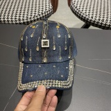 Chanel New Retro Diamond Cowboy Baseball Hat Couple Versatile Sunshade Hat