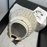 Chanel New Fashion Elegant Empty Top Hat Versatile Hairband Sunshade Hat 57 CM