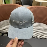 Dior Fashion Embroidered Logo Distressed Baseball Hat Couple's Versatile Duck Tongue Hat