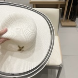 Louis Vuitton New Straw Hat Versatile Sunshade Top Hat