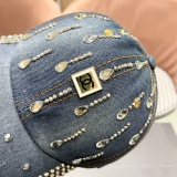 Chanel New Retro Diamond Cowboy Baseball Hat Couple Versatile Sunshade Hat