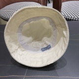 Prada New Fashion National Style Pearl Edge Fisherman's Hat Unisex Sunshade Cap