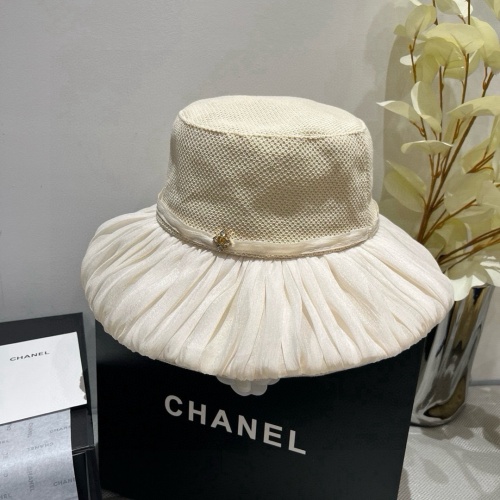 Chanel New Fashion Elegant Lantern Hat Foldable Sunshade Hat 57 CM