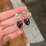 Gucci New Fashion 3D Strawberry Double G Earrings