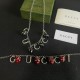 Gucci New Fashion 3D Strawberry Logo Necklace