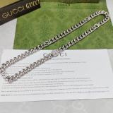 Gucci New Couple Fashion Interlocking Double G Necklace
