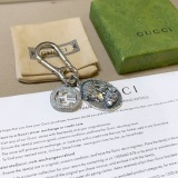 Gucci New Classic Diamond studded Double G Keychain Bag Buckle