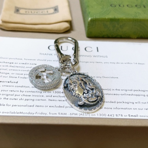 Gucci New Classic Diamond studded Double G Keychain Bag Buckle
