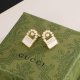 Gucci New Personalized Logo Pearl Earrings