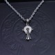 Chrome Hearts New Vintage Punk Horseshoe Cross Fried Dough Twists Necklace