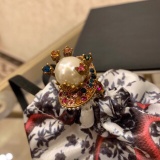 Gucci New Fashion Retro Flower Pearl Diamond Ring