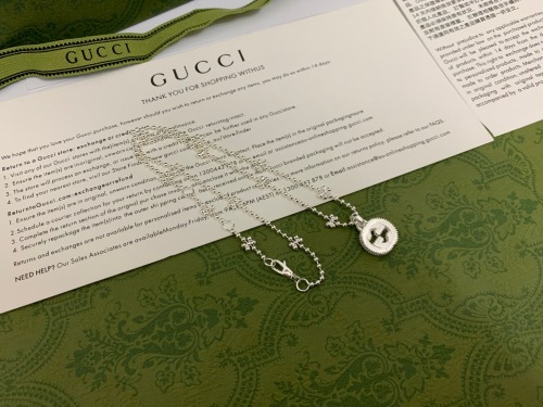 Gucci Classic Double G Snowflake Necklace 42CM