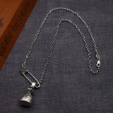 Chrome Hearts Retro Personalized Pin Money Bag Pendant Necklace