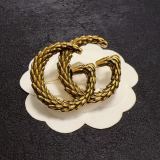Gucci New Fashion Retro Double G Wheat Ear Brooch