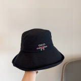 Gucci New Fashion Cotton and Hemp Fisherman's Hat Versatile Folding Sunshade Hat