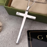 Gucci New Classic Double G Cross Necklace 60CM