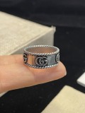 Gucci Retro Fried Dough Twists Double G Interlocking Narrow Edition Ring