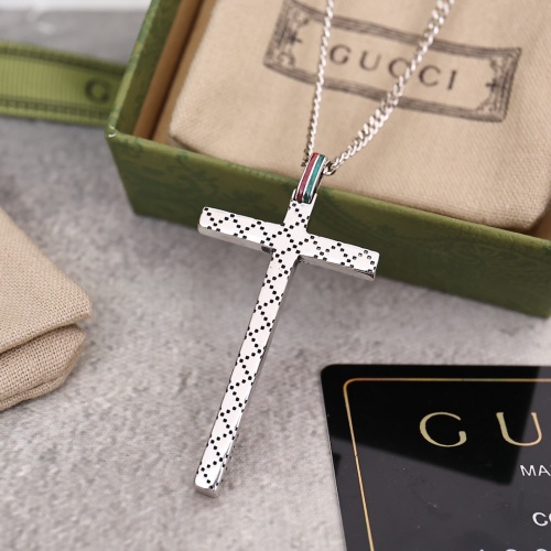 Gucci New Classic Double G Cross Necklace 60CM
