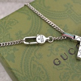 Gucci New Classic Double G Cross Necklace 60CM
