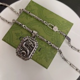 Gucci New Couple Fashion Retro Dragon Pendant Necklace