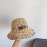 Dior New Fashion Color Splicing Vacation Style Fisherman's Hat