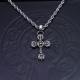 Chrome Hearts New Vintage Punk Cross Fried Dough Twists Necklace