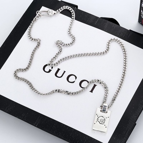 Gucci New Couple Fashion Double sided Elf Brand Necklace Bead Chain