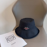 Gucci New Fashion Cotton and Hemp Fisherman's Hat Versatile Folding Sunshade Hat
